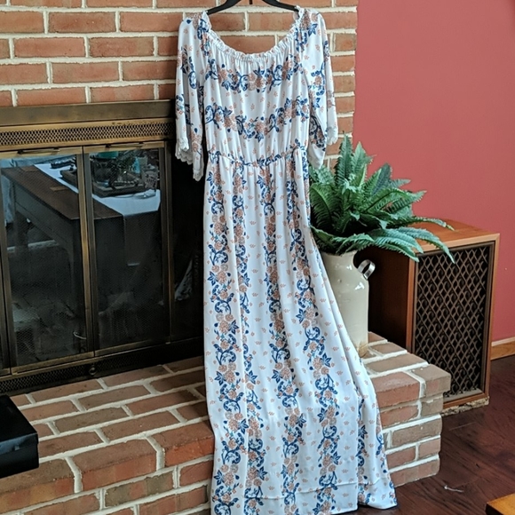 Floral High Low Romper (Romper with Train) - Picture 2 of 6